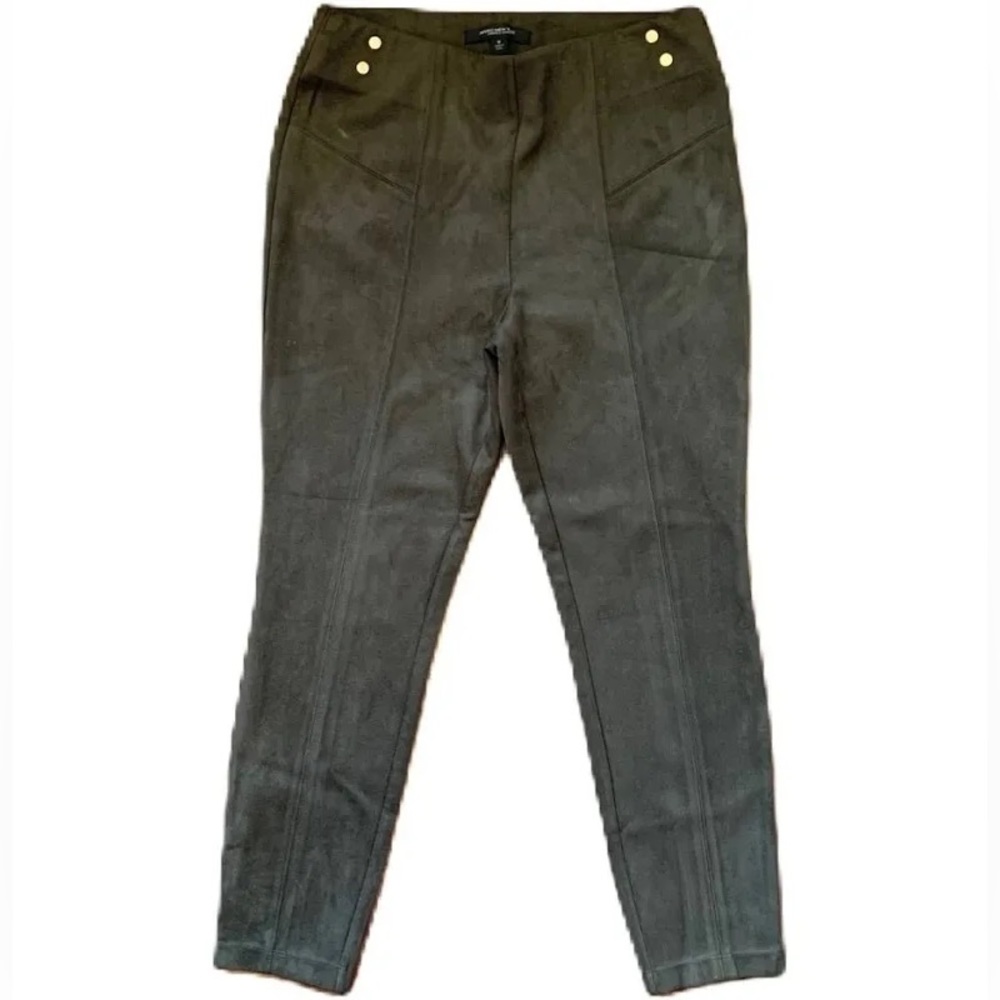 SOLD - NWT Marc New York Andrew Marc Olive Green Velvet Fake Gold Buttons Pants